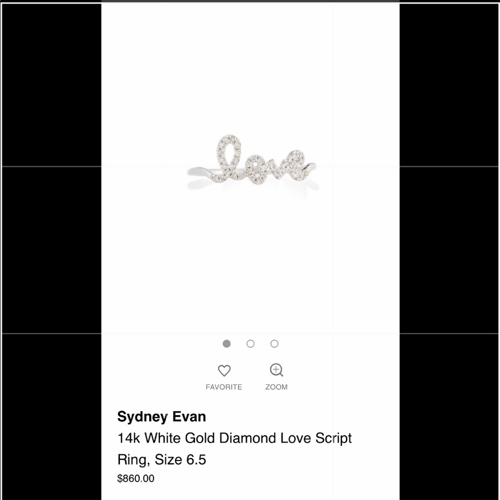 Sydney Evan “Love” ring - Picture 6 of 6